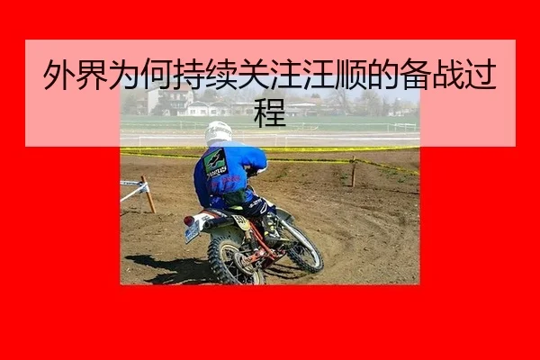 外界为何持续关注汪顺的备战过程